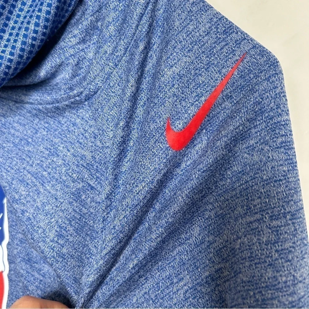 New England Patriots Nike Dri Fit Cowl Neck Pullover Womens Large Blue